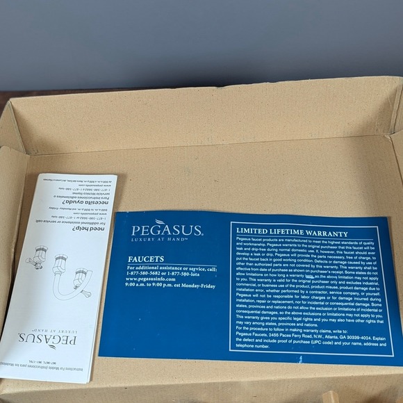 Pegasus Verdanza Roman Tub Faucet - 8" Widespread - Chrome Finish - New - Picture 8 of 12